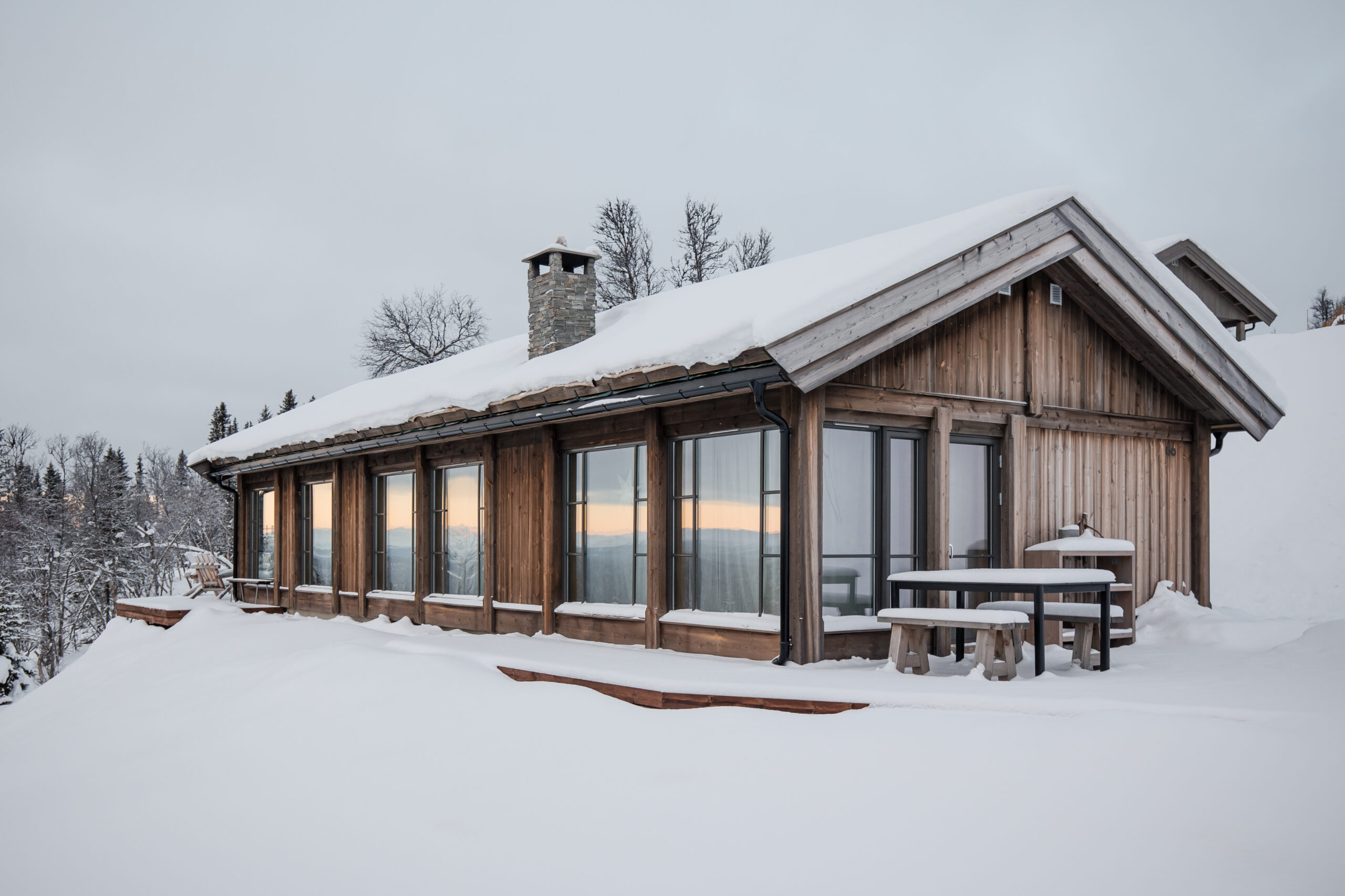 Hyttemodell Gålå 80 © Skåbu Tradisjonsbygg